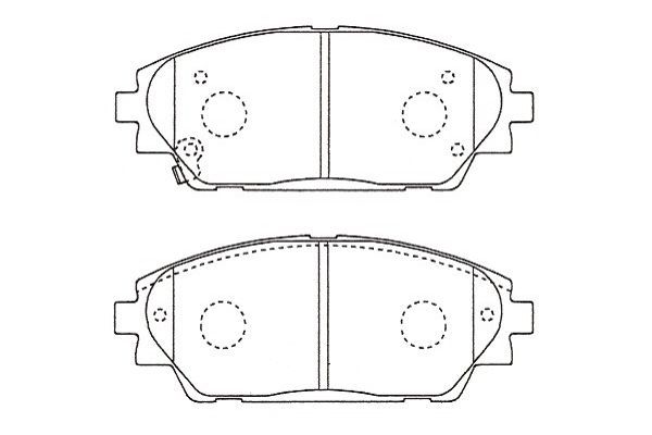 KAVO PARTS Piduriklotsi komplekt,ketaspidur BP-4584